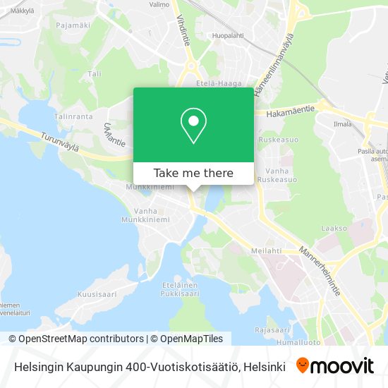 Helsingin Kaupungin 400-Vuotiskotisäätiö map