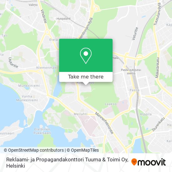 Reklaami- ja Propagandakonttori Tuuma & Toimi Oy map