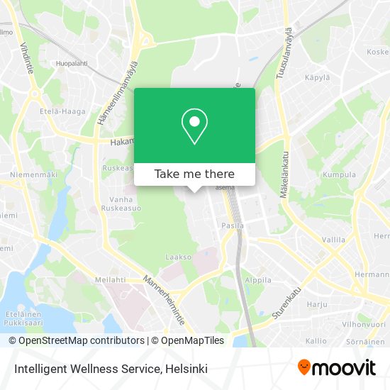 Intelligent Wellness Service map