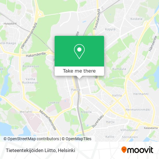 Tieteentekijöiden Liitto map