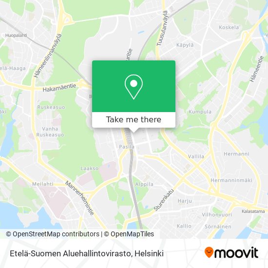 Etelä-Suomen Aluehallintovirasto map
