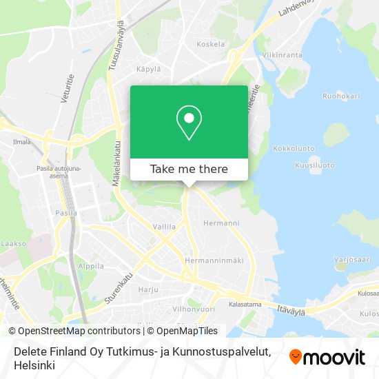 Delete Finland Oy Tutkimus- ja Kunnostuspalvelut map