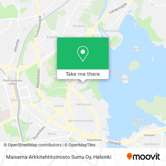 Maisema-Arkkitehtitoimisto Sumu Oy map