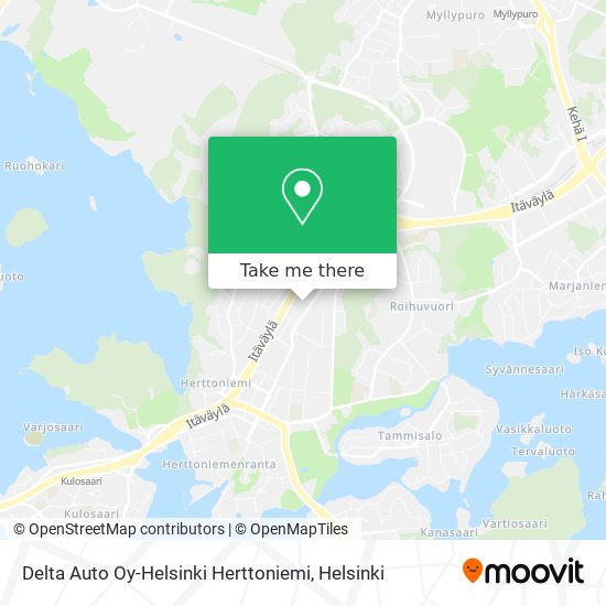Delta Auto Oy-Helsinki Herttoniemi map