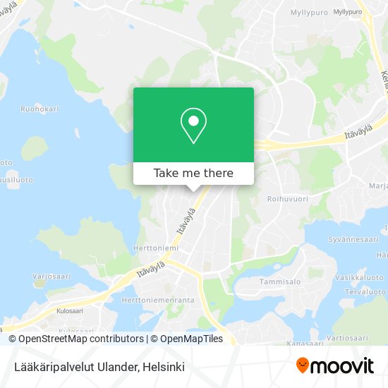 Lääkäripalvelut Ulander map