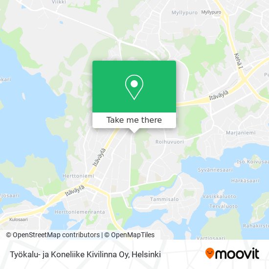 Työkalu- ja Koneliike Kivilinna Oy map