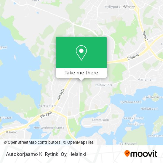 Autokorjaamo K. Rytinki Oy map