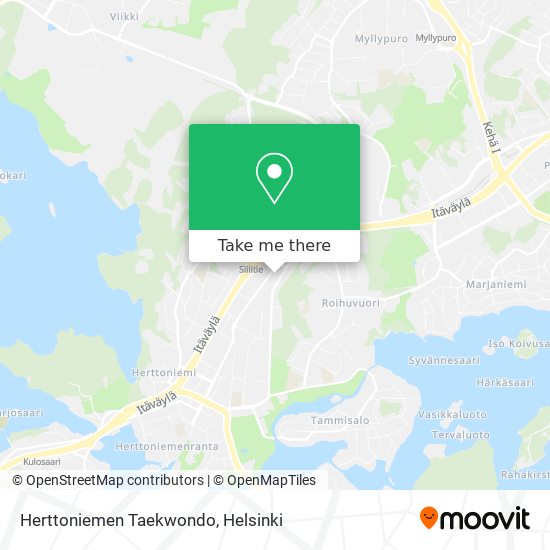 Herttoniemen Taekwondo map