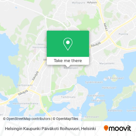 Helsingin Kaupunki Päiväkoti Roihuvuori map