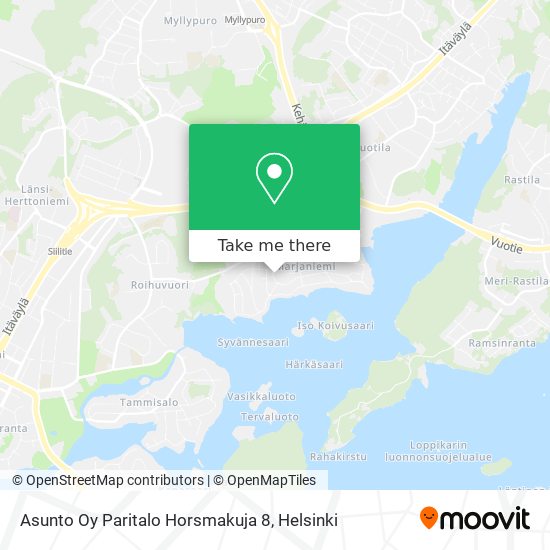 Asunto Oy Paritalo Horsmakuja 8 map