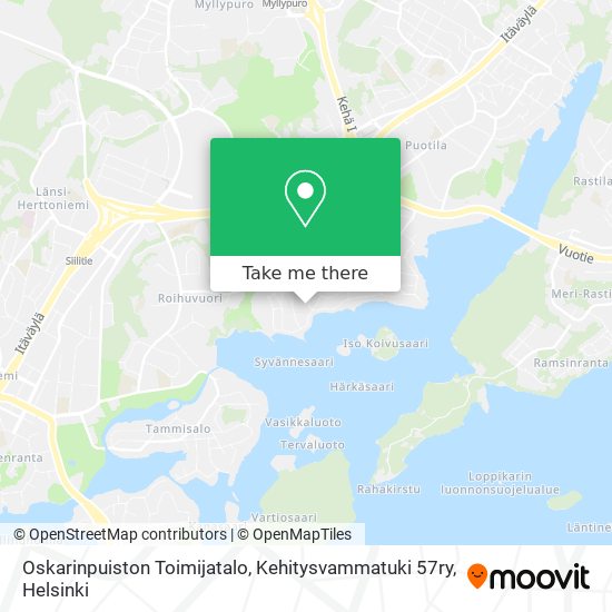 Oskarinpuiston Toimijatalo, Kehitysvammatuki 57ry map