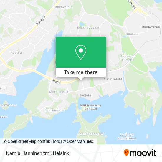 Namis Hänninen tmi map