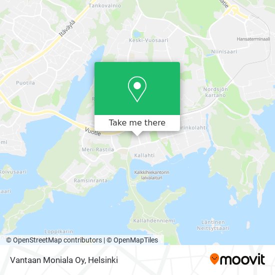 Vantaan Moniala Oy map