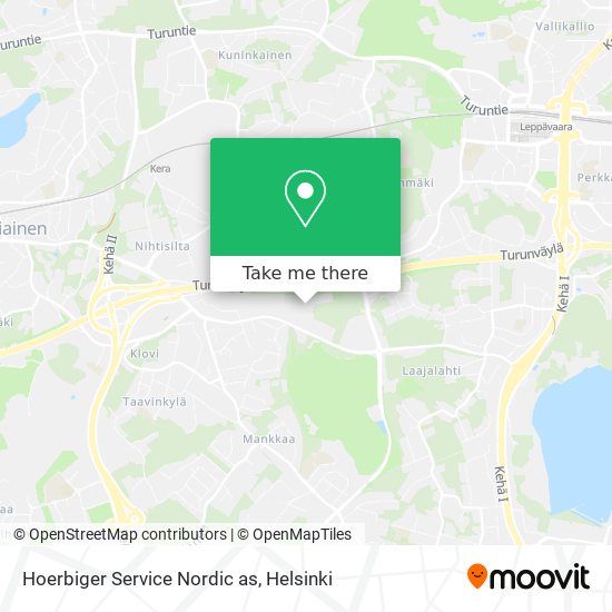 Hoerbiger Service Nordic as map