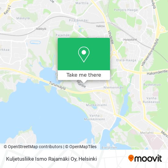 Kuljetusliike Ismo Rajamäki Oy map