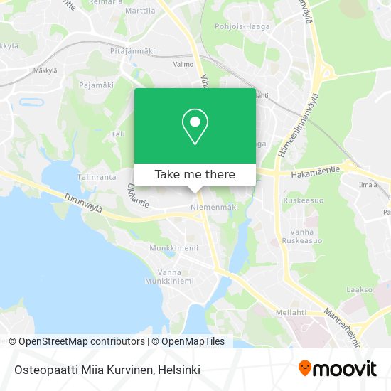 Osteopaatti Miia Kurvinen map