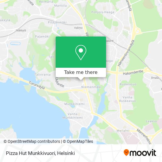 Pizza Hut Munkkivuori map