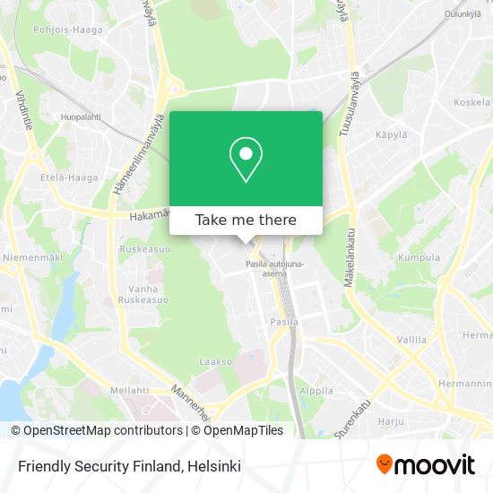 Friendly Security Finland map