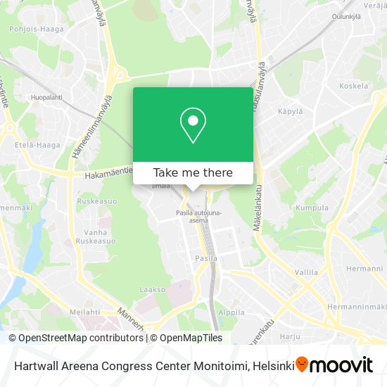 Hartwall Areena Congress Center Monitoimi map