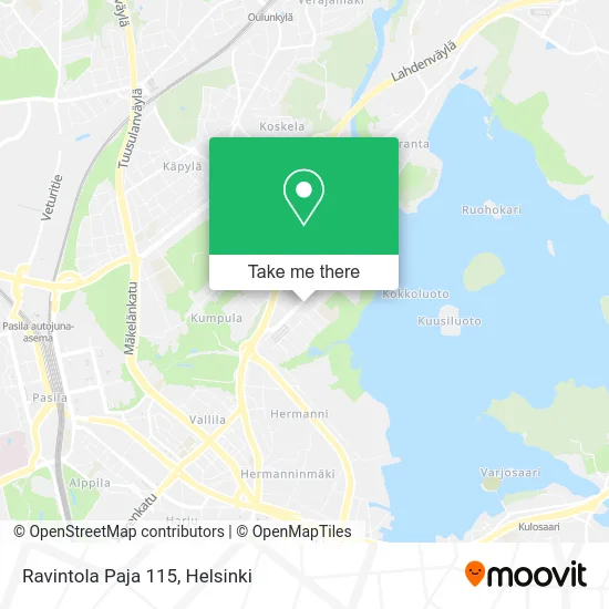 Restaurant Paja 115 map