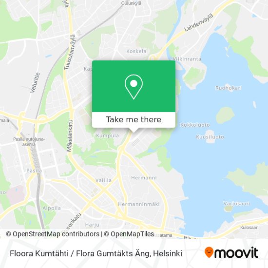 Floora Kumtähti / Flora Gumtäkts Äng map