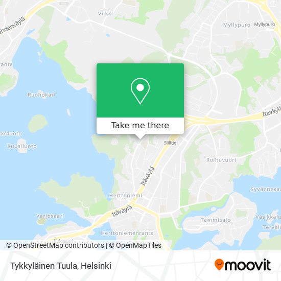 Tykkyläinen Tuula map