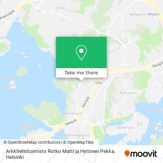 Arkkitehtitoimisto Rotko Matti ja Hytönen Pekka map