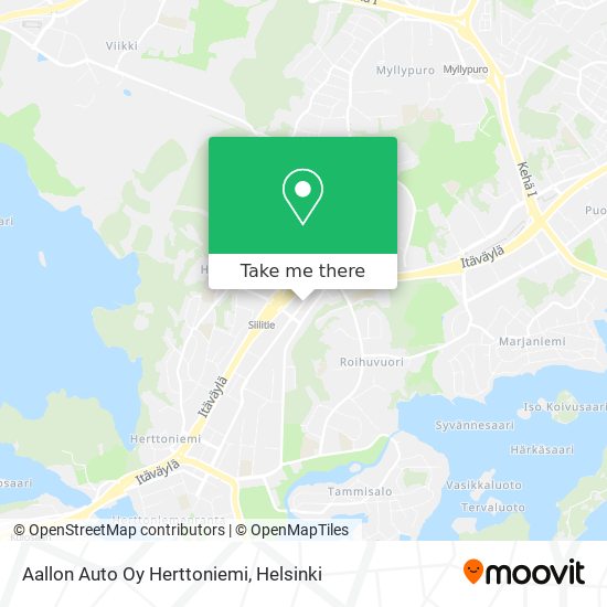 Aallon Auto Oy Herttoniemi map