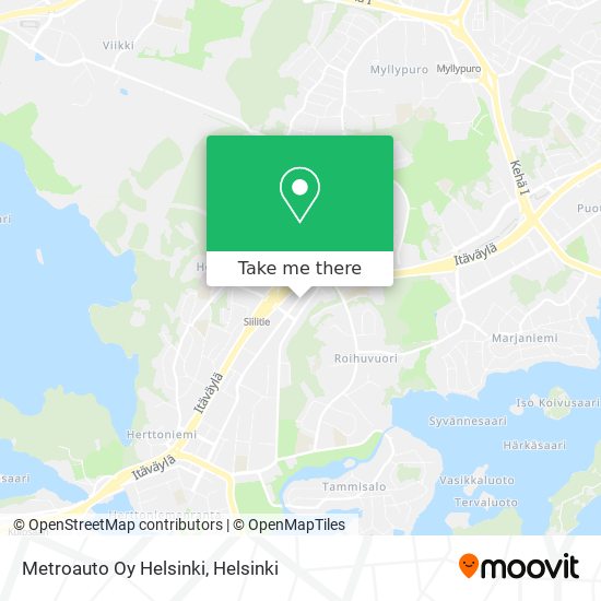 How to get to Metroauto Oy Helsinki by Bus, Metro, Tram or Train?