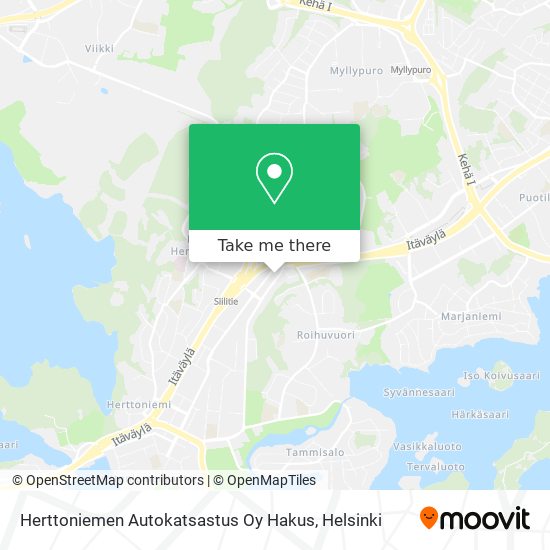 Herttoniemen Autokatsastus Oy Hakus map