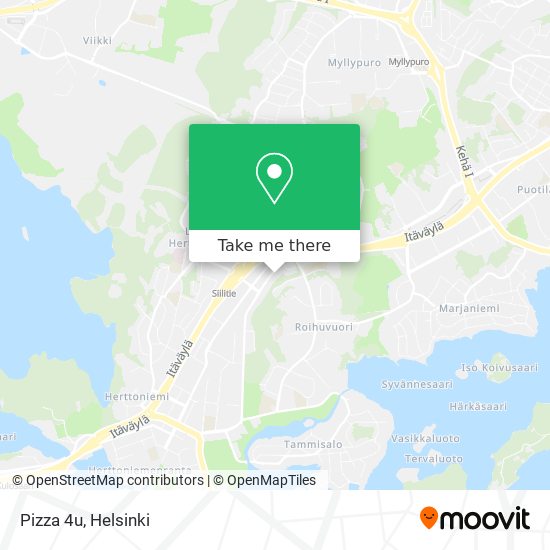 Pizza 4u map