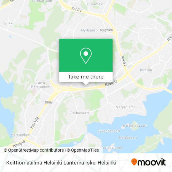 Keittiömaailma Helsinki Lanterna Isku map