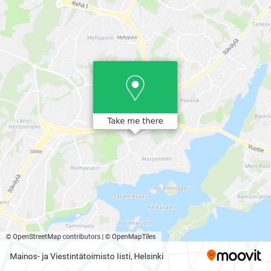 Mainos- ja Viestintätoimisto Iisti map