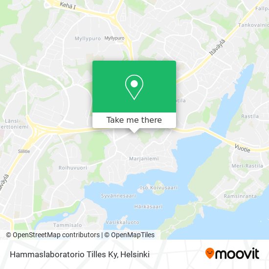 Hammaslaboratorio Tilles Ky map