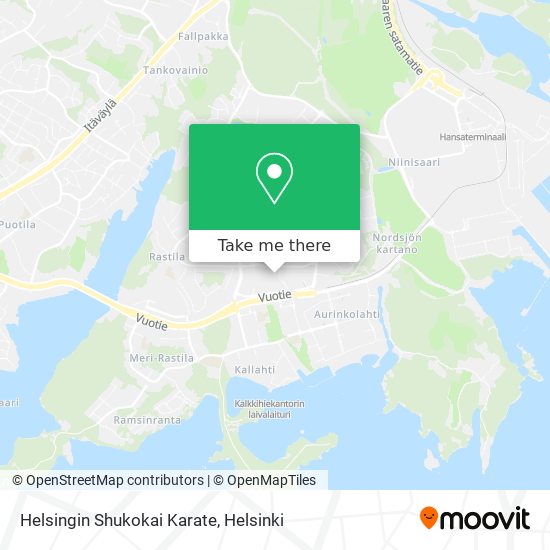 Helsingin Shukokai Karate map