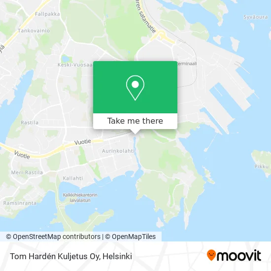 Tom Hardén Kuljetus Oy map