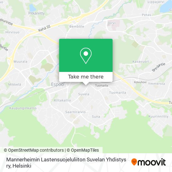 Mannerheimin Lastensuojeluliiton Suvelan Yhdistys ry map