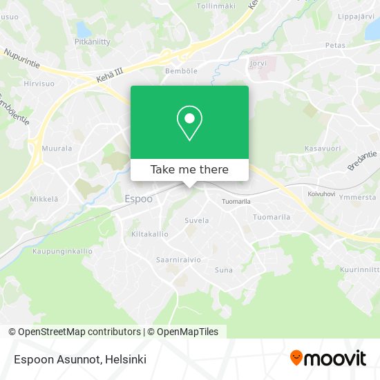 Espoon Asunnot map