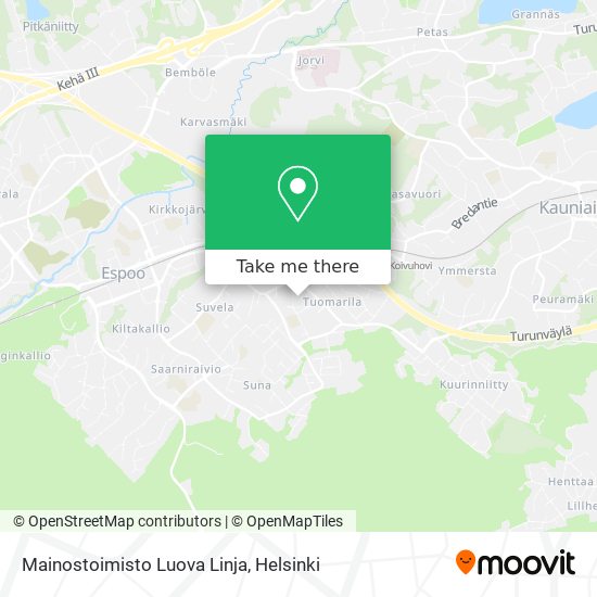 Mainostoimisto Luova Linja map