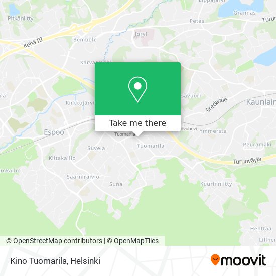 Kino Tuomarila map