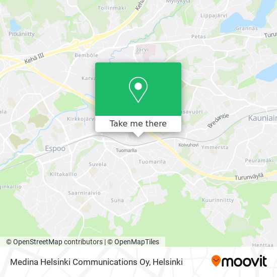 Medina Helsinki Communications Oy map