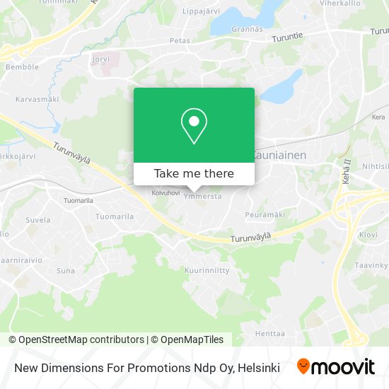 New Dimensions For Promotions Ndp Oy map