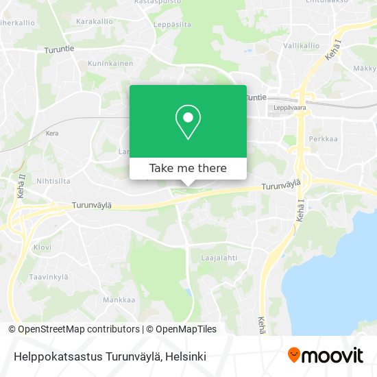 Helppokatsastus Turunväylä map