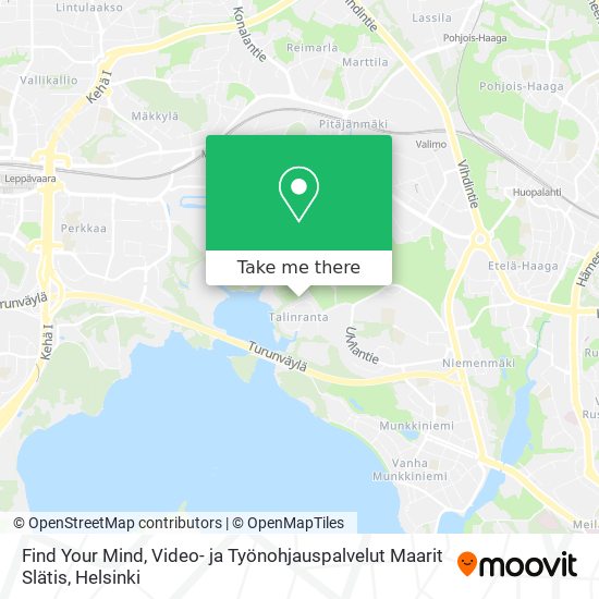 Find Your Mind, Video- ja Työnohjauspalvelut Maarit Slätis map