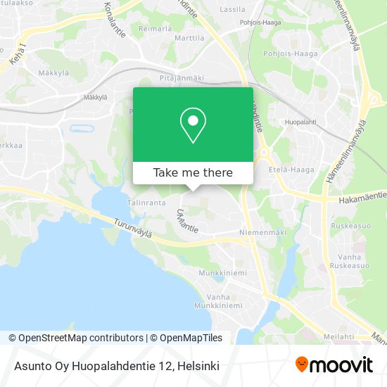 Asunto Oy Huopalahdentie 12 map