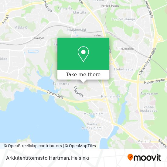 Arkkitehtitoimisto Hartman map