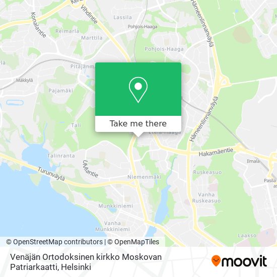 Venäjän Ortodoksinen kirkko Moskovan Patriarkaatti map