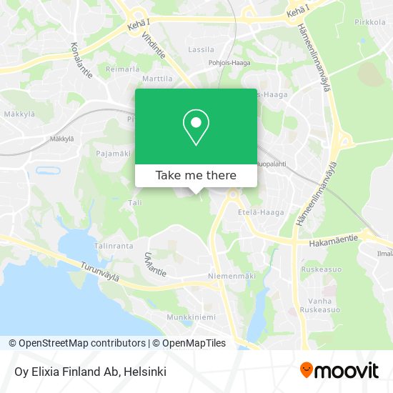 Oy Elixia Finland Ab map
