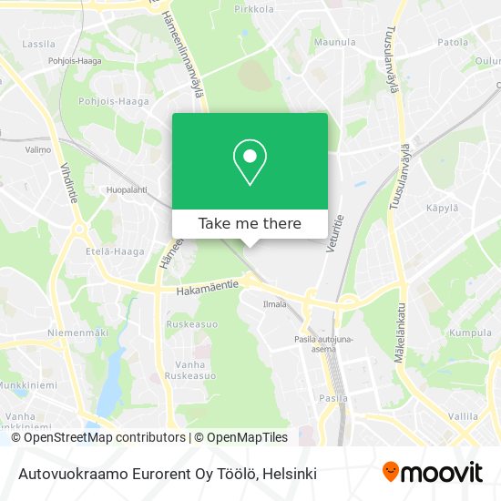 Autovuokraamo Eurorent Oy Töölö map