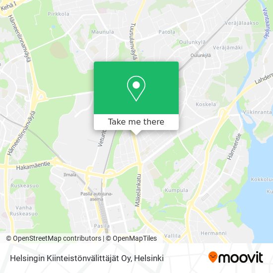 Helsingin Kiinteistönvälittäjät Oy map